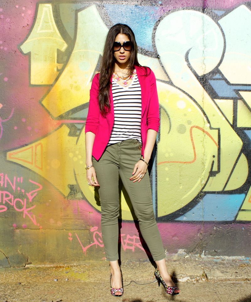 Pink + Striped Tee - The Style Contour